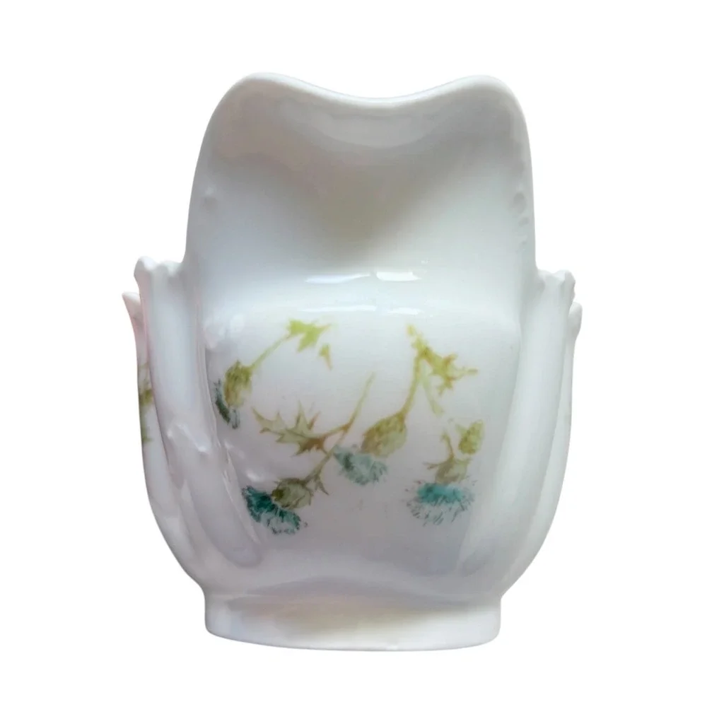 Haviland Antique Limoges France Thistle‎ Porcelain Bowl J.W. Putts. 1876–1889
